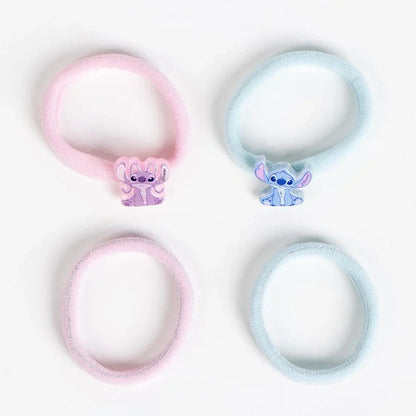 Disney Angel & Stitch set 4 scrunchies Nerdscape