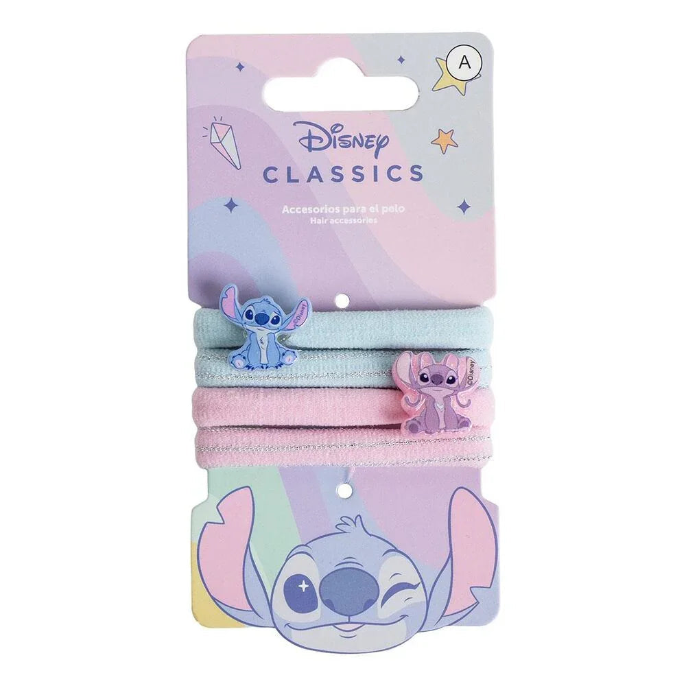 Disney Angel & Stitch set 4 scrunchies Nerdscape
