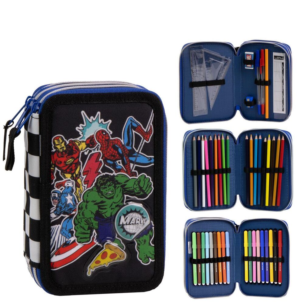 Marvel Avengers triple pencil case Nerdscape