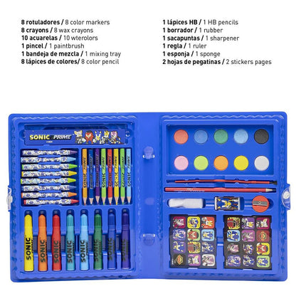 Sonic Prime Colouring stationery set Nerdscape