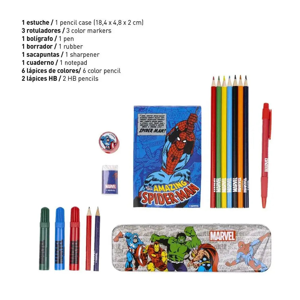 Marvel Colouring stationery set Nerdscape