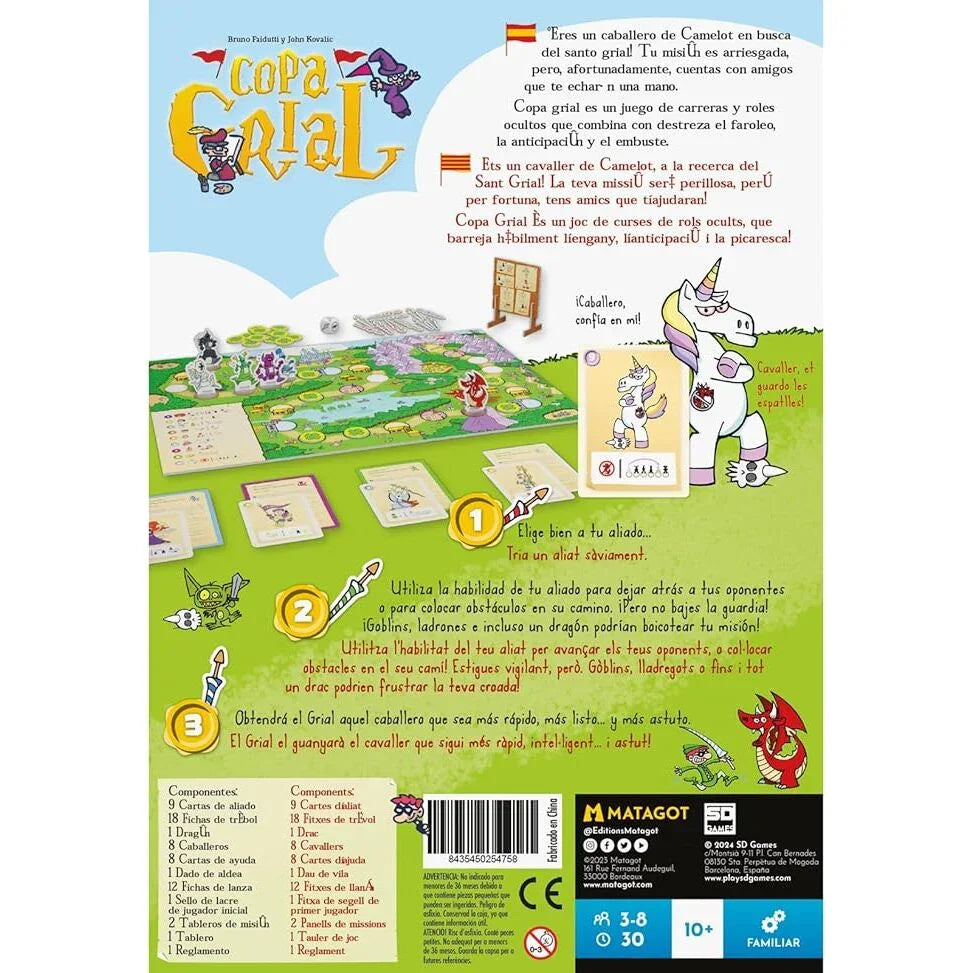 Spanish Copa Grial board game Nerdscape