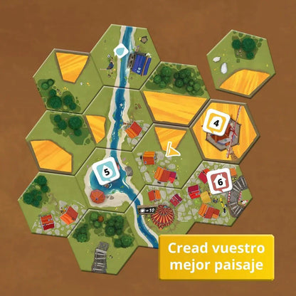 Spanish Dorfromantik board game Nerdscape