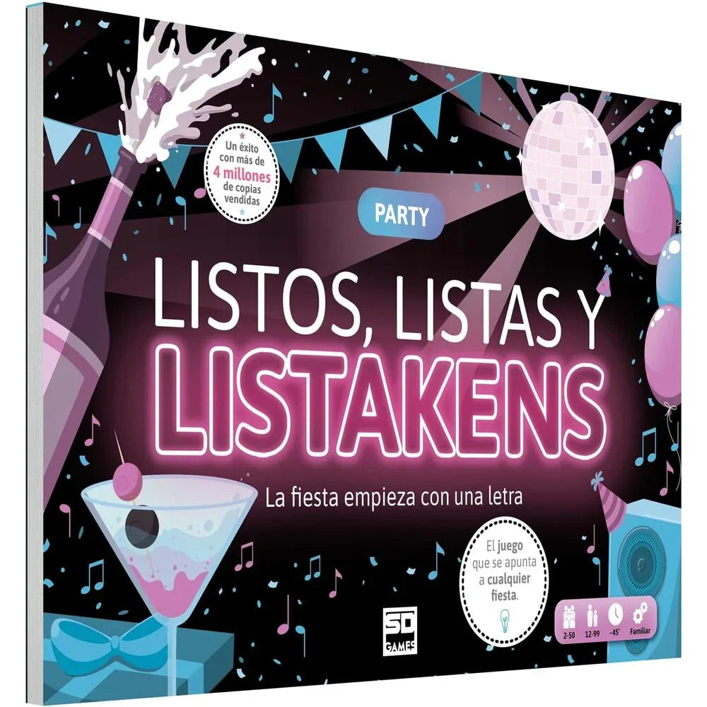Spanish Listos Listas y Listakens Party board game Nerdscape