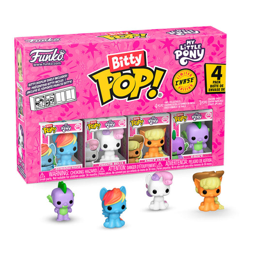 Blister de 4 figurines Bitty POP My Little Pony Rainbow Dash