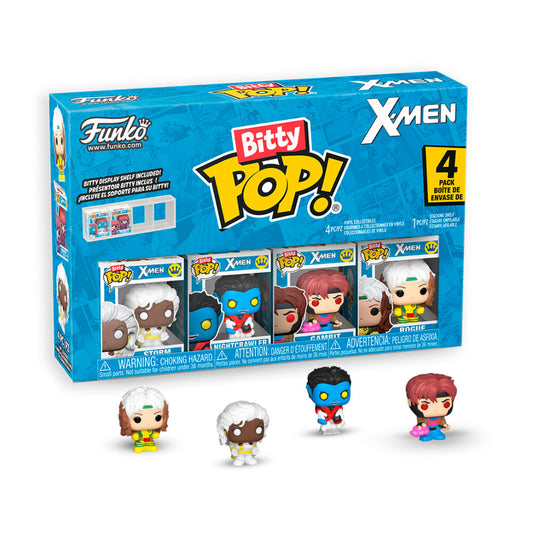 Blister de 4 figurines Bitty POP Marvel X-Men Gambit