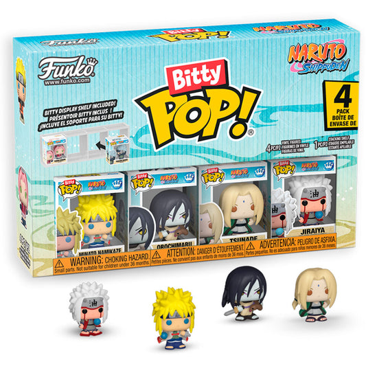 Blister de 4 figurines Bitty POP Naruto Shippuden Team 2