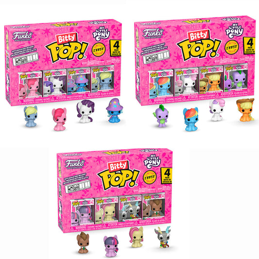 Assortiment de 4 figurines Bitty POP My Little Pony sous blister