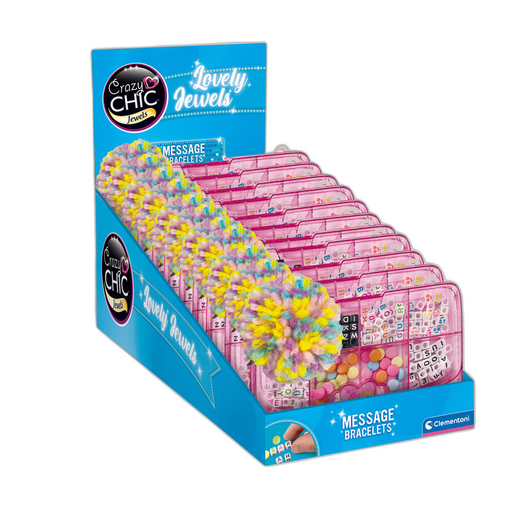 Crazy Chic Friendship Message Bracelets Pink set Nerdscape