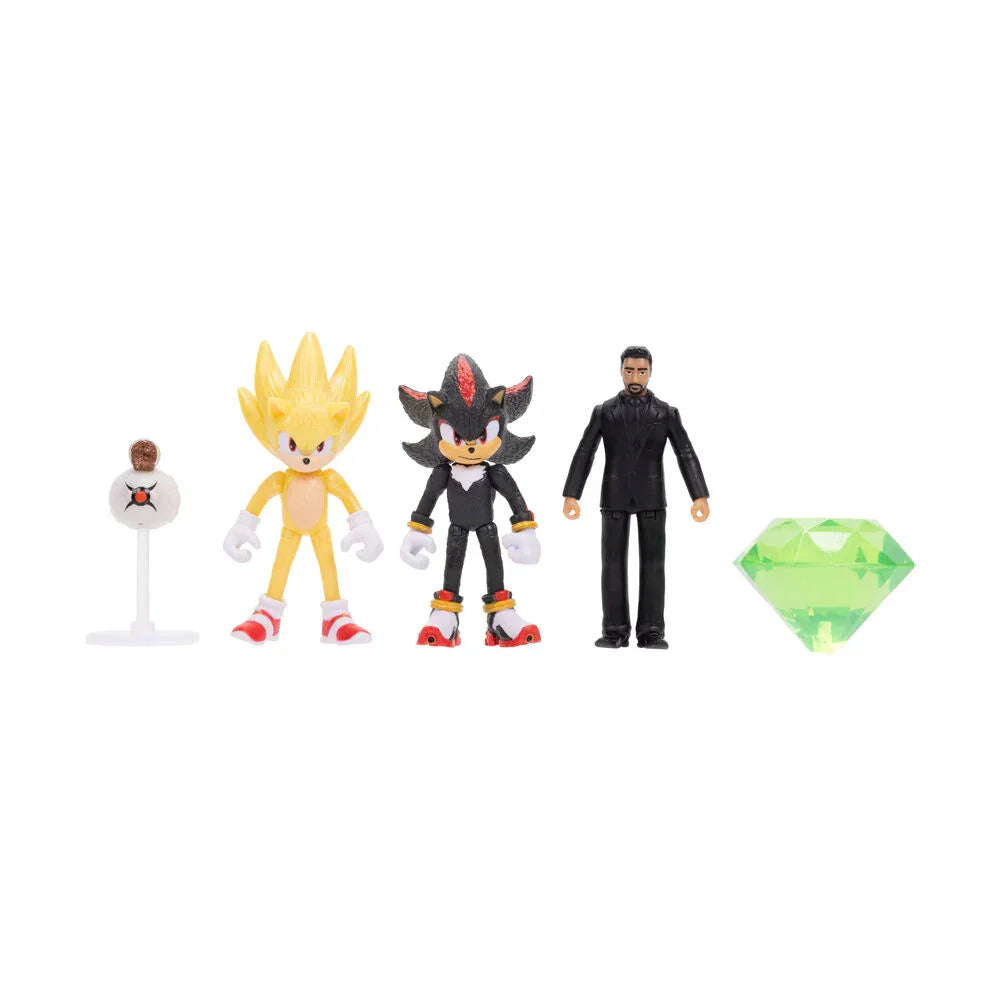 Sonic 3 wave 1 pack 5 figures 6cm Nerdscape