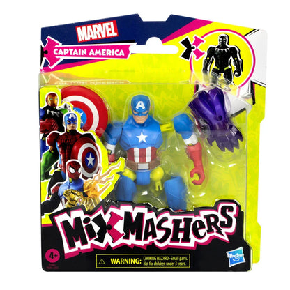 Marvel Mix Mashers Captain America Figura da Collezione 12cm - Nerdscape Nerdscape