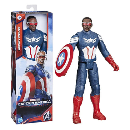 Marvel Avengers Captain America Titan Hero 30cm Figura da Collezione - Nerdscape Nerdscape