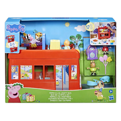 Peppa Pig 2-in-1 Party Bus - Figura da Collezione - Nerdscape Nerdscape