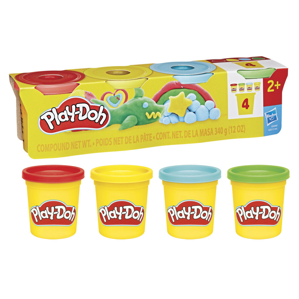Play-Doh Classic assorted Set 4 pots of modelling clay Nerdscape