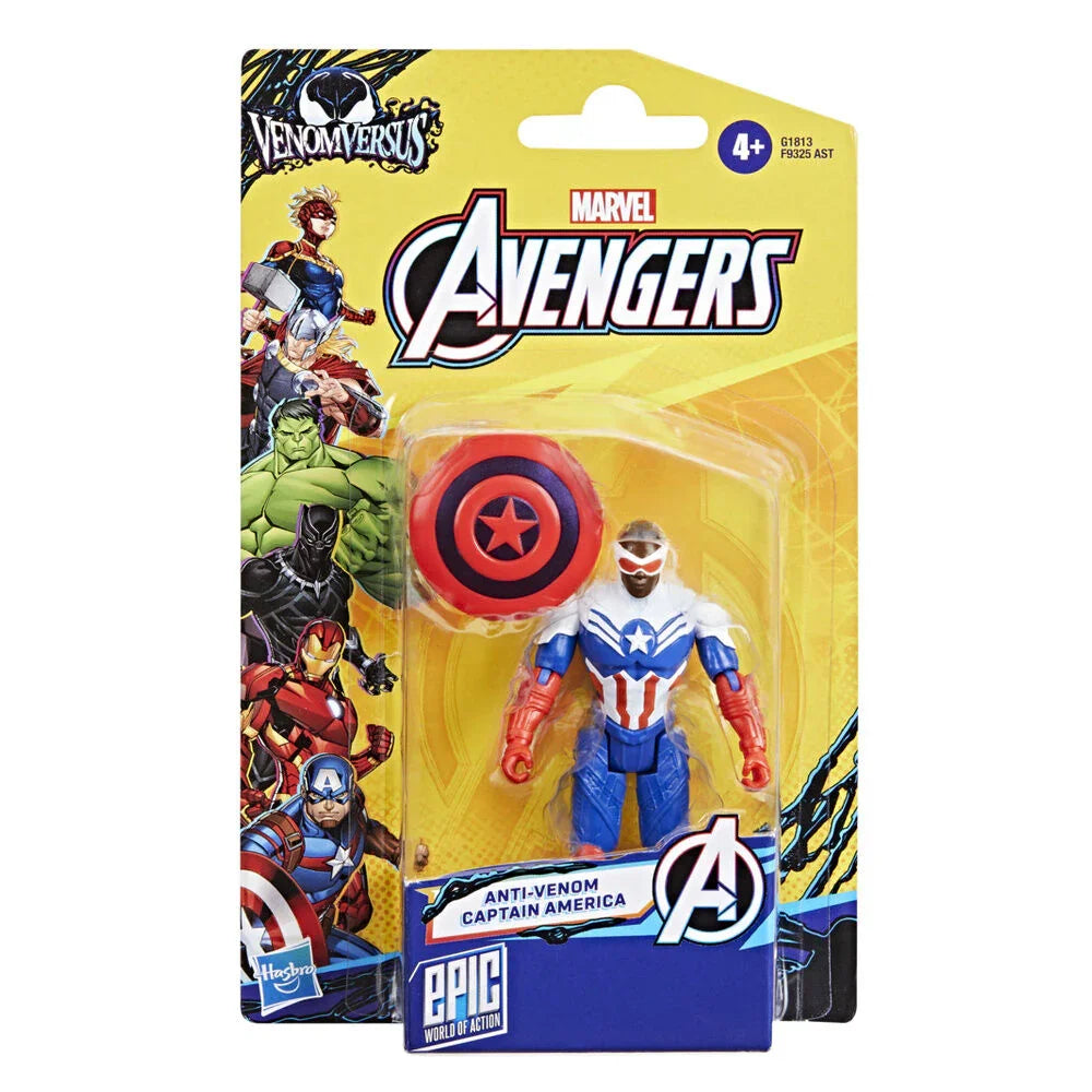 Marvel Avengers Captain America Anti-Venom Figura da Collezione 10cm - Nerdscape Nerdscape