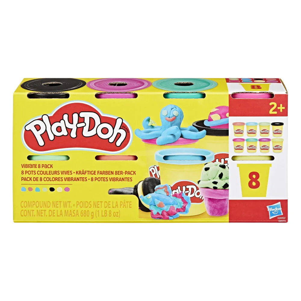 Play-Doh Set 8 Vasetti Modelling Clay - Nerdscape Nerdscape
