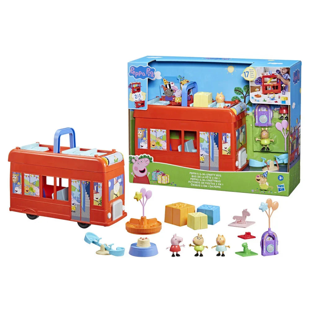 Peppa Pig 2-in-1 Party Bus - Figura da Collezione - Nerdscape Nerdscape