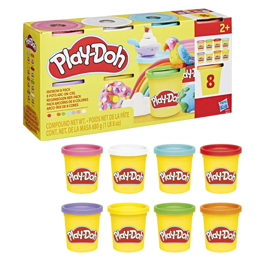 Play-Doh Set 8 Vasetti Modelling Clay - Nerdscape Nerdscape