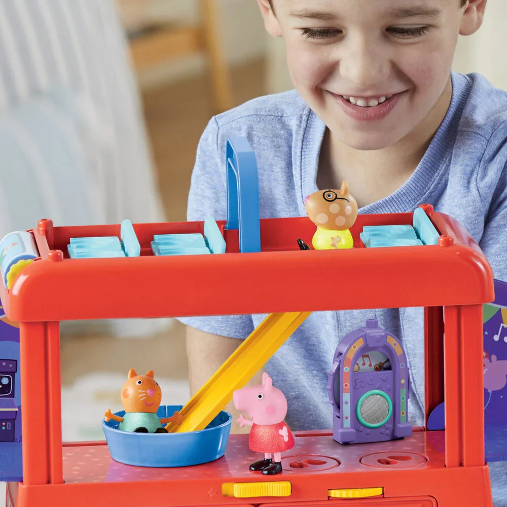 Peppa Pig 2-in-1 Party Bus - Figura da Collezione - Nerdscape Nerdscape