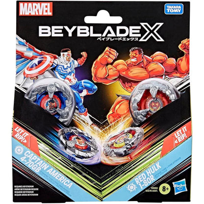 Beyblade Captain America & Red Hulk - Figura da Collezione - Nerdscape Nerdscape