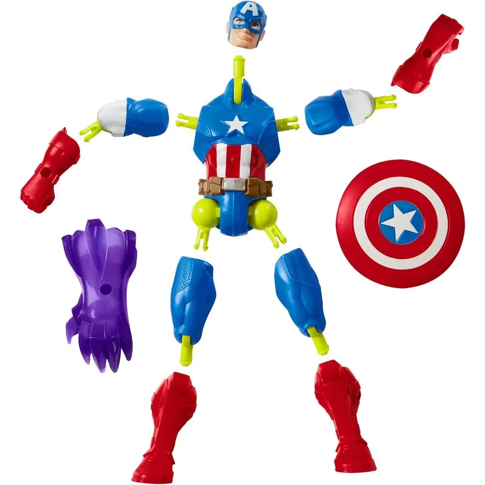 Marvel Mix Mashers Captain America Figura da Collezione 12cm - Nerdscape Nerdscape