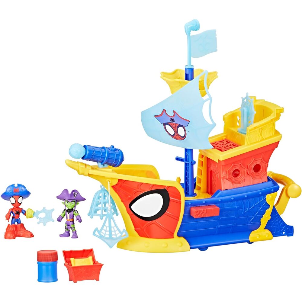 Marvel Spidey Spider Web and Bubbles Pirate Ship - Nerdscape