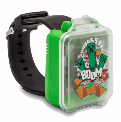 Orologio digitale Minecraft educativo con giochi, design variabile, dimensioni 17,6x10,1x5,9cm