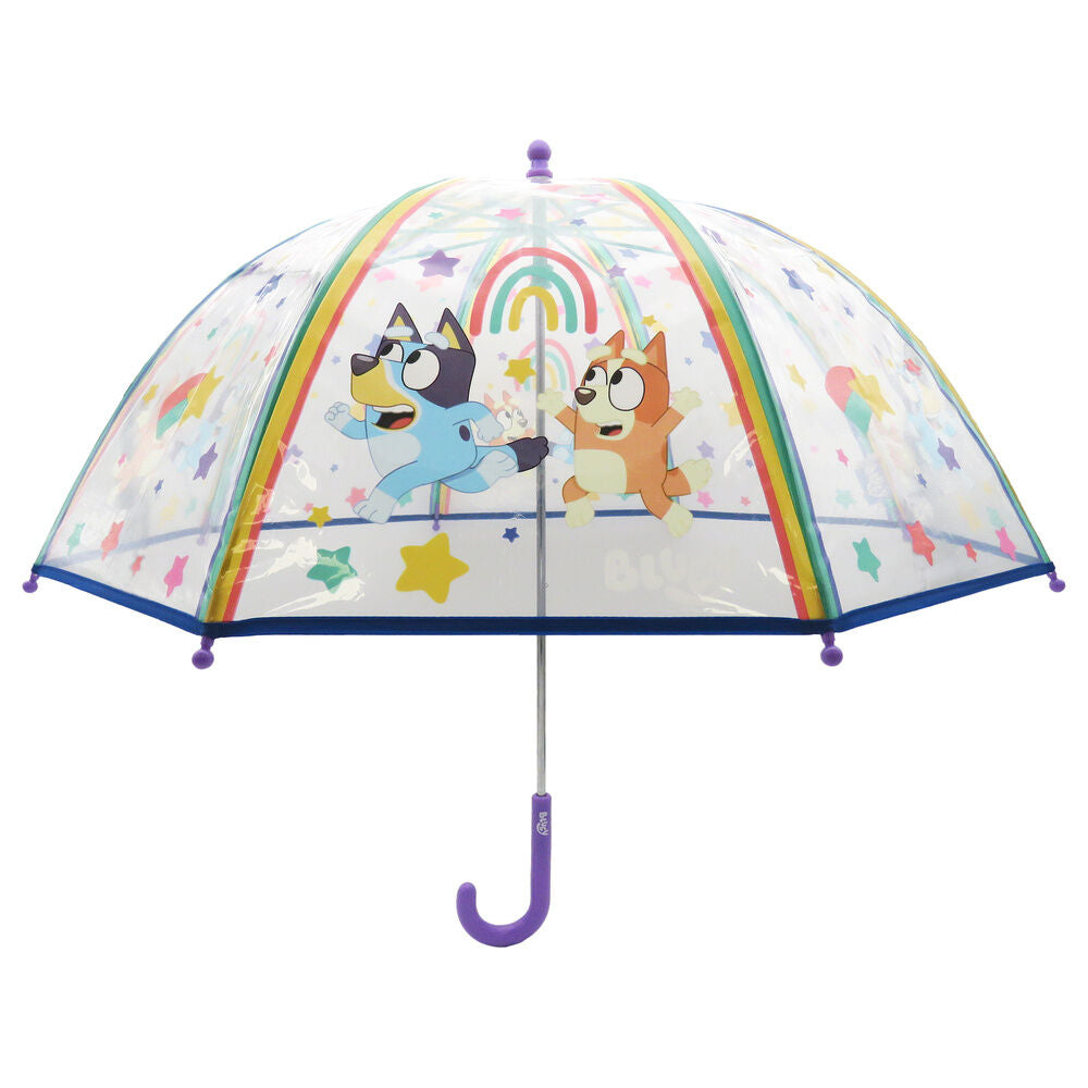 Bluey manual transparent bubble umbrella 48cm Nerdscape