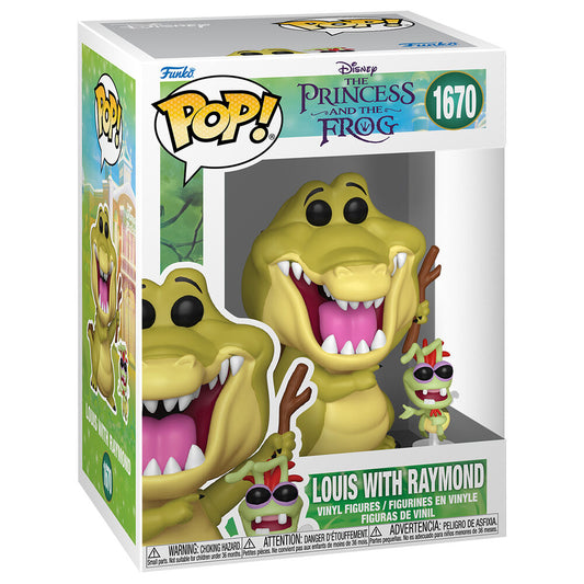 Figurine POP Disney Tiana et el Sapo Louis avec Raymond