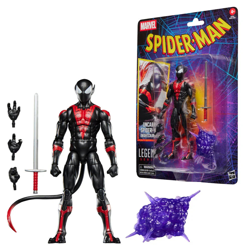 Marvel Legends Spider-Man Uncanny Nightcrawler - Figura da Collezione 15cm - Nerdscape Nerdscape