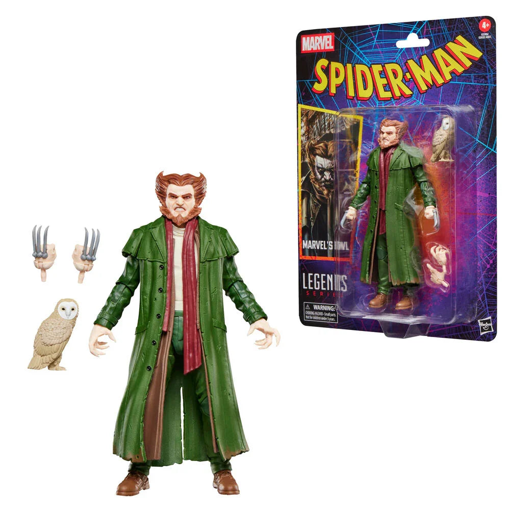 Marvel Legends Spider-Man con Gufo - Figura da Collezione 15cm - Nerdscape Nerdscape
