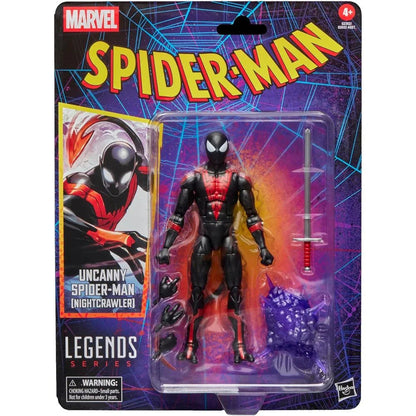 Marvel Legends Spider-Man Uncanny Nightcrawler - Figura da Collezione 15cm - Nerdscape Nerdscape