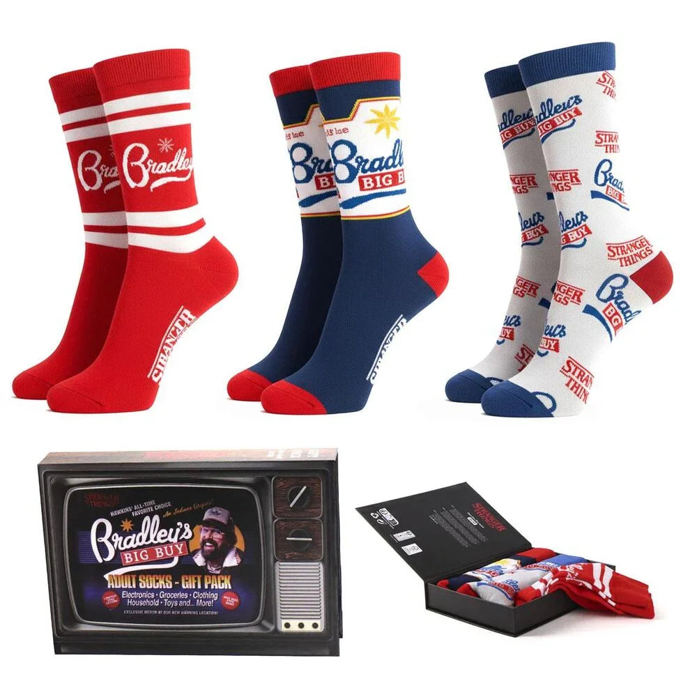 Stranger Things pack 3 assorted socks adult Nerdscape