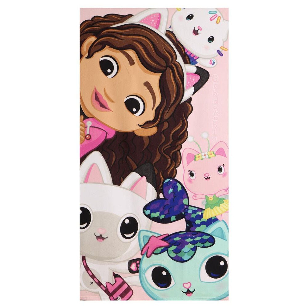 Gabbys Dollhouse microfibre beach towel Nerdscape