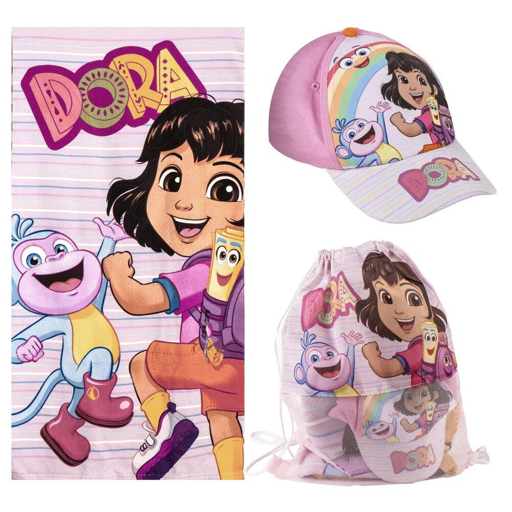 Dora the Explorer towel + bag + cap set Nerdscape