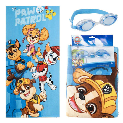 Paw Patrol towel + swimming goggles set Nerdscape