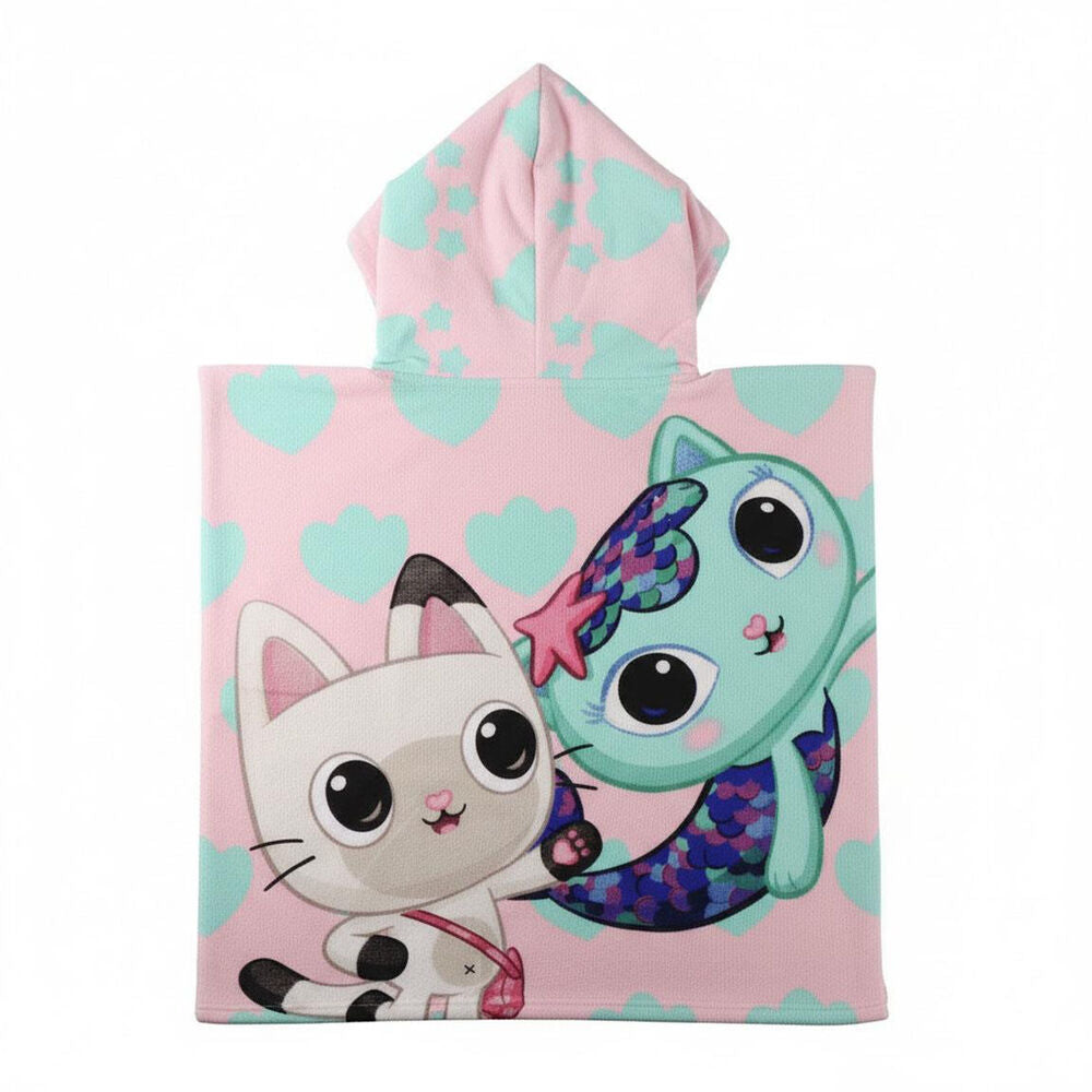 Gabbys Dollhouse microfibre poncho beach towel Nerdscape