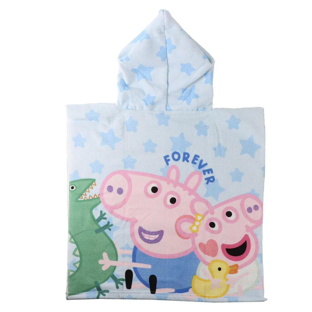 Peppa Pig microfibre poncho beach towel Nerdscape