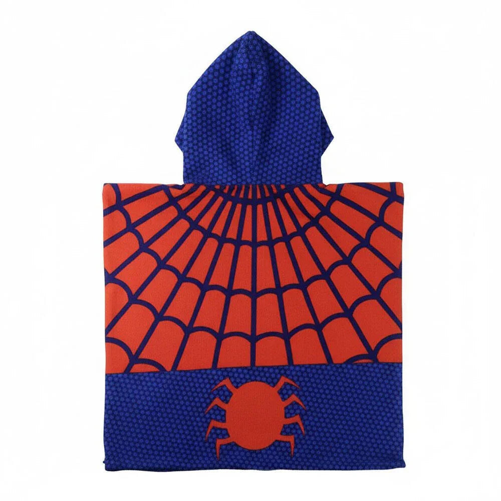 Marvel Spiderman microfibre poncho beach towel Nerdscape