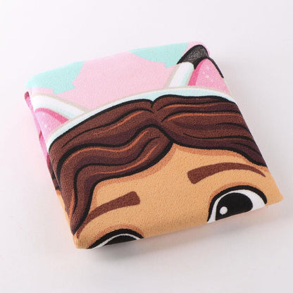 Gabbys Dollhouse microfibre poncho beach towel Nerdscape