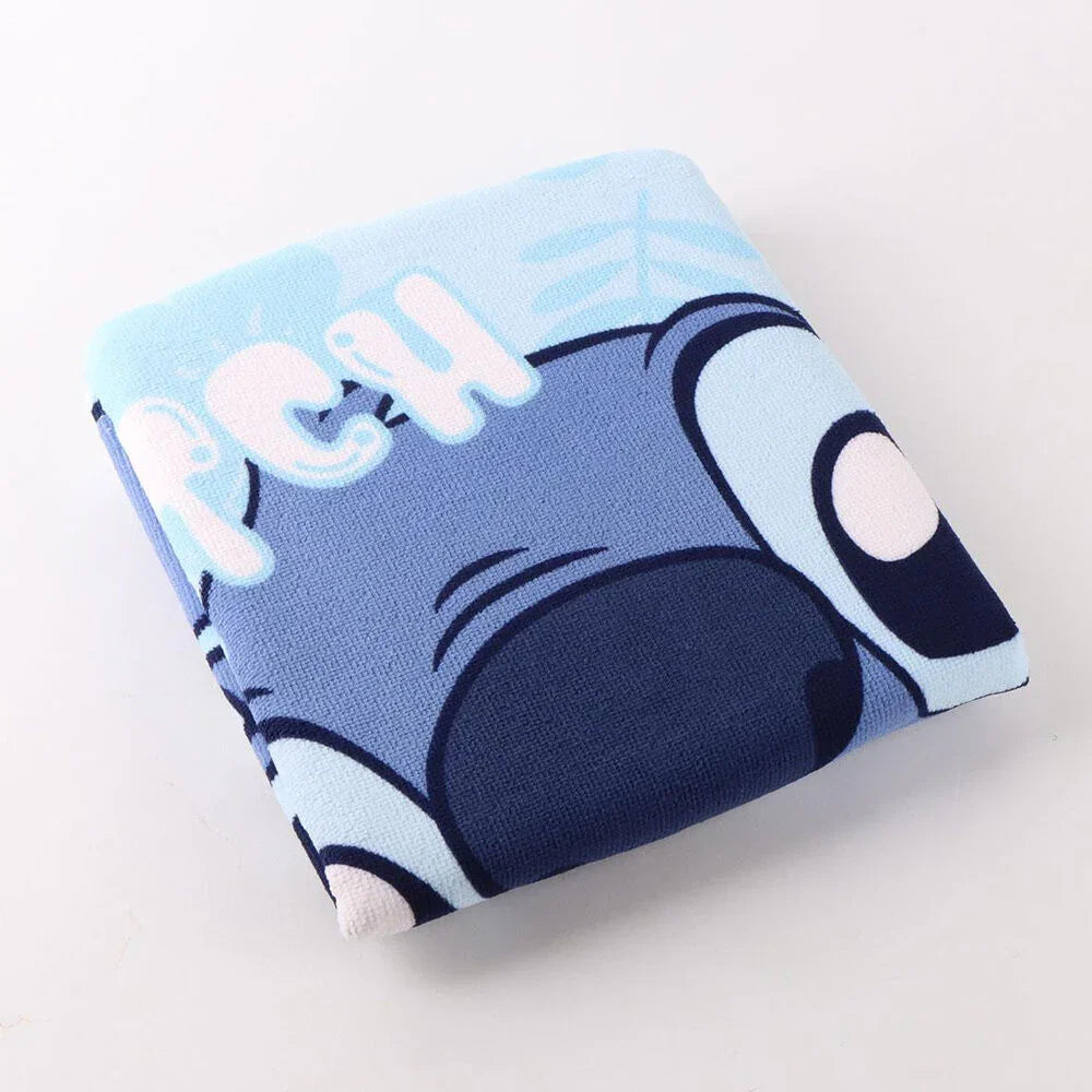 Disney Stitch microfibre poncho beach towel Nerdscape