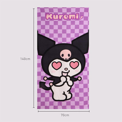Hello Kitty Kuromi microfibre beach towel Nerdscape