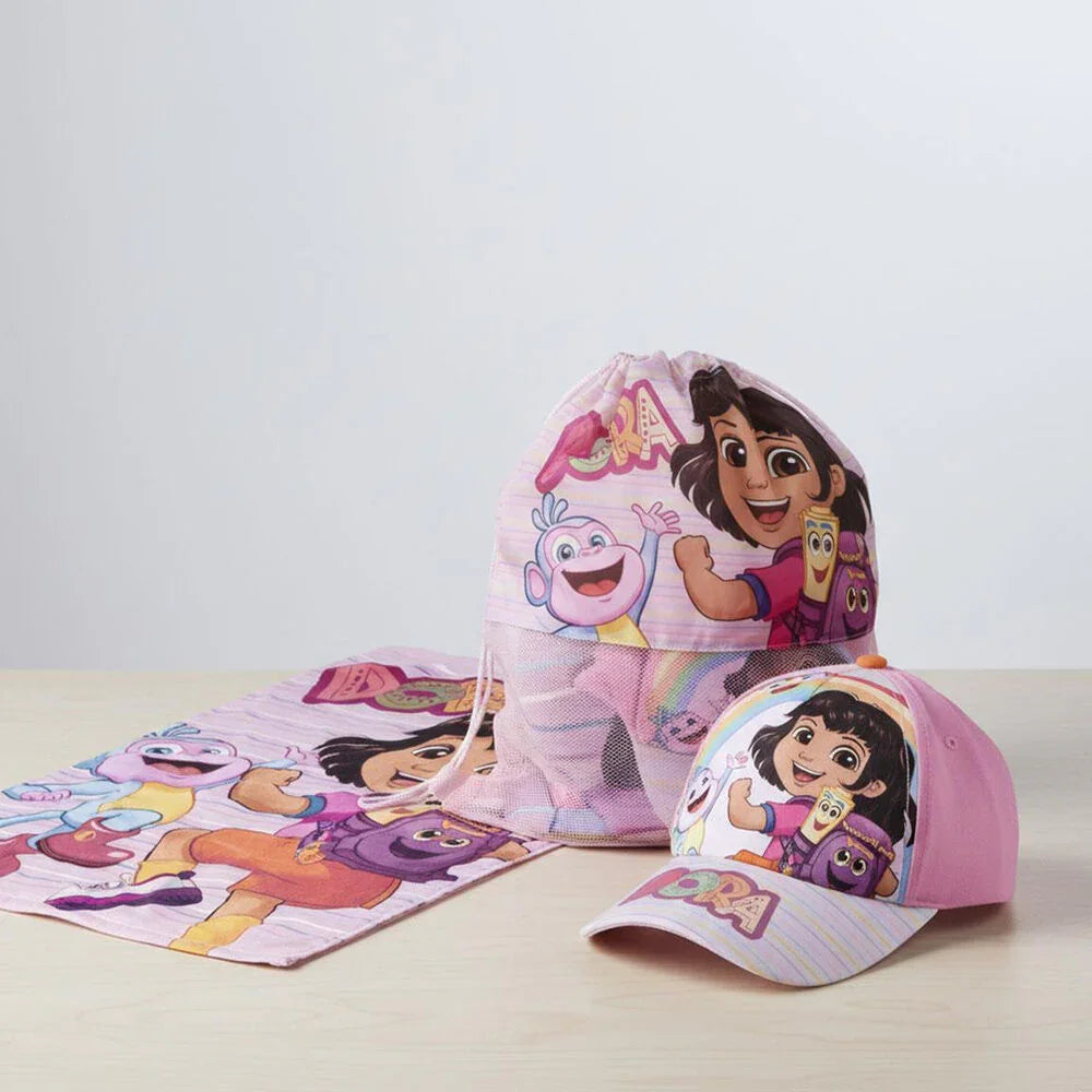 Dora the Explorer towel + bag + cap set Nerdscape
