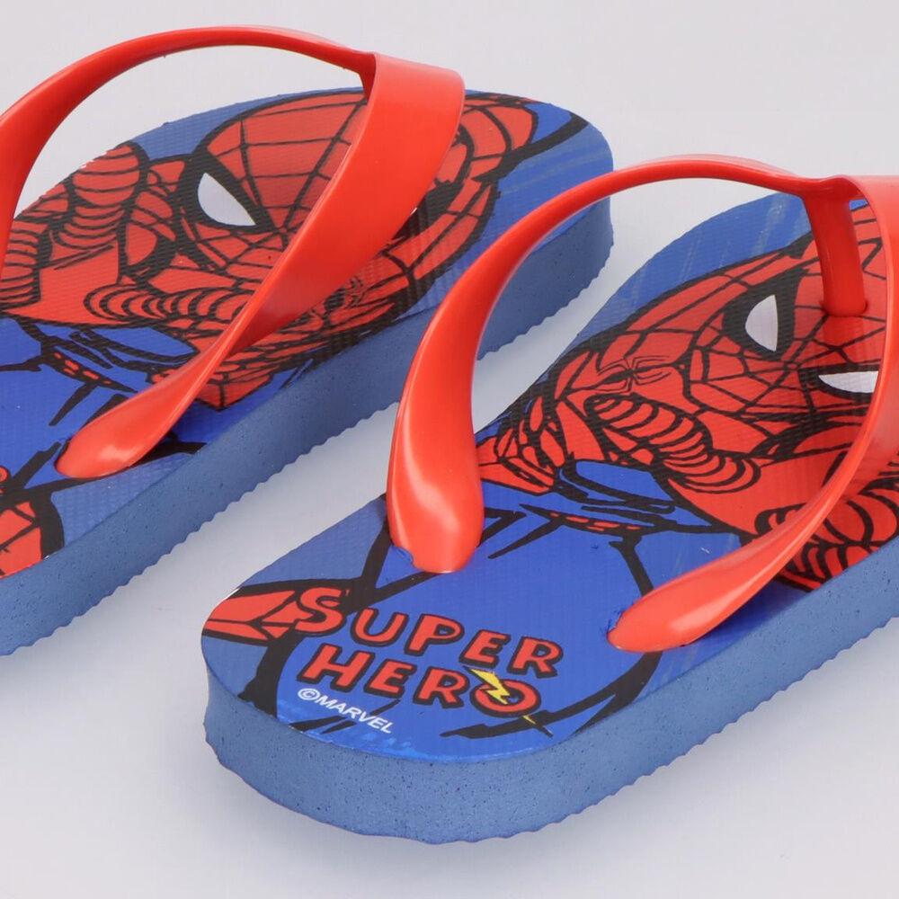 Marvel Spiderman flip-flops Nerdscape