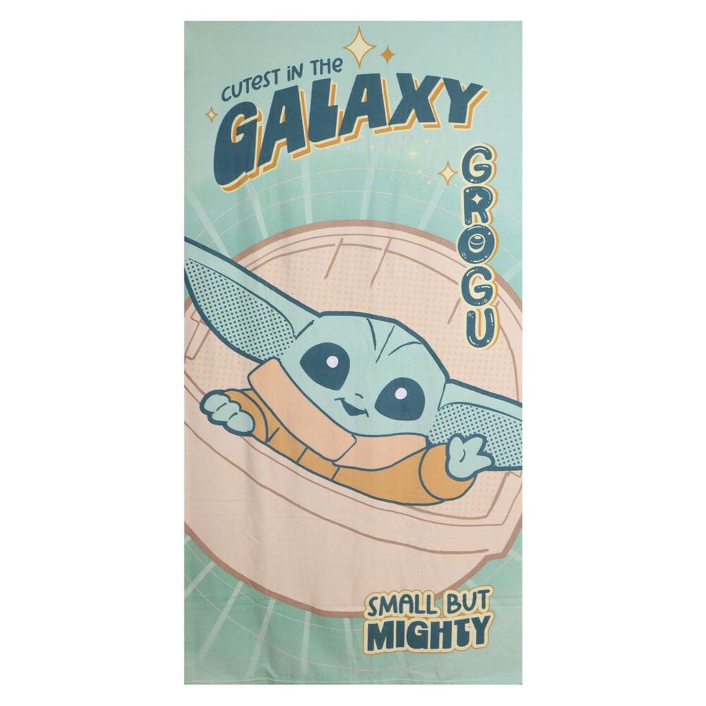 Star Wars The Mandalorian Grogu microfibre beach towel Nerdscape
