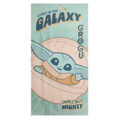 Star Wars The Mandalorian Grogu microfibre beach towel Nerdscape