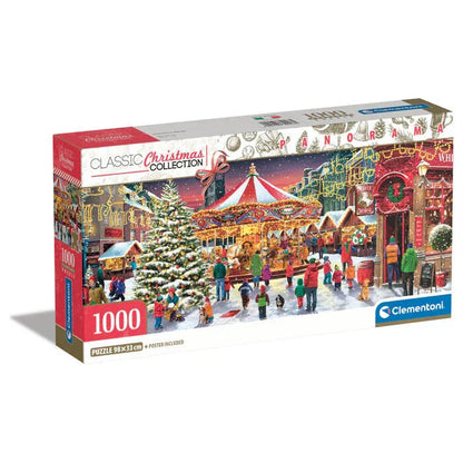 Christmas Village Panorama puzzle 1000pcs Nerdscape