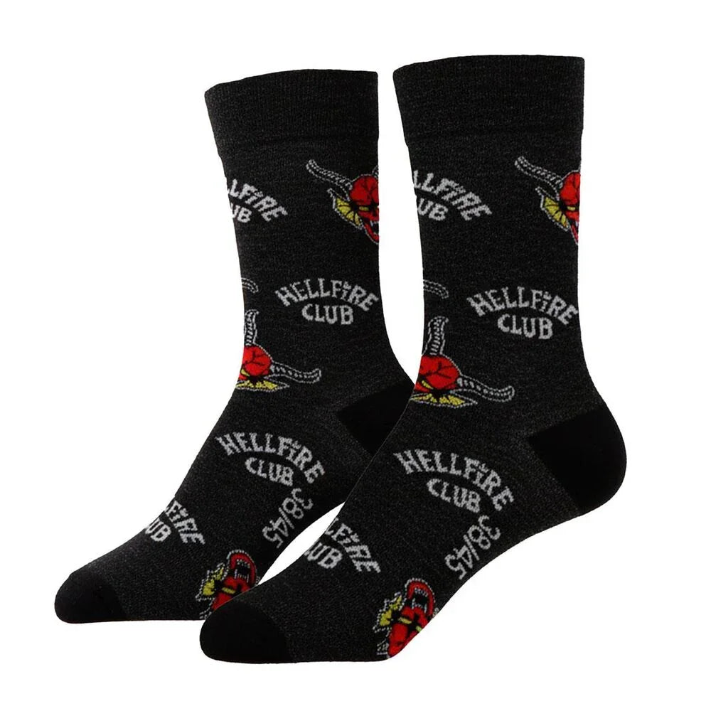 Stranger Things Hellfire Club adult socks Nerdscape