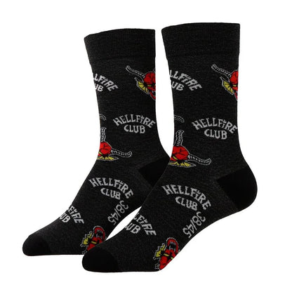 Stranger Things Hellfire Club adult socks Nerdscape
