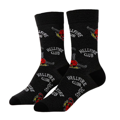 Stranger Things Hellfire Club adult socks Nerdscape